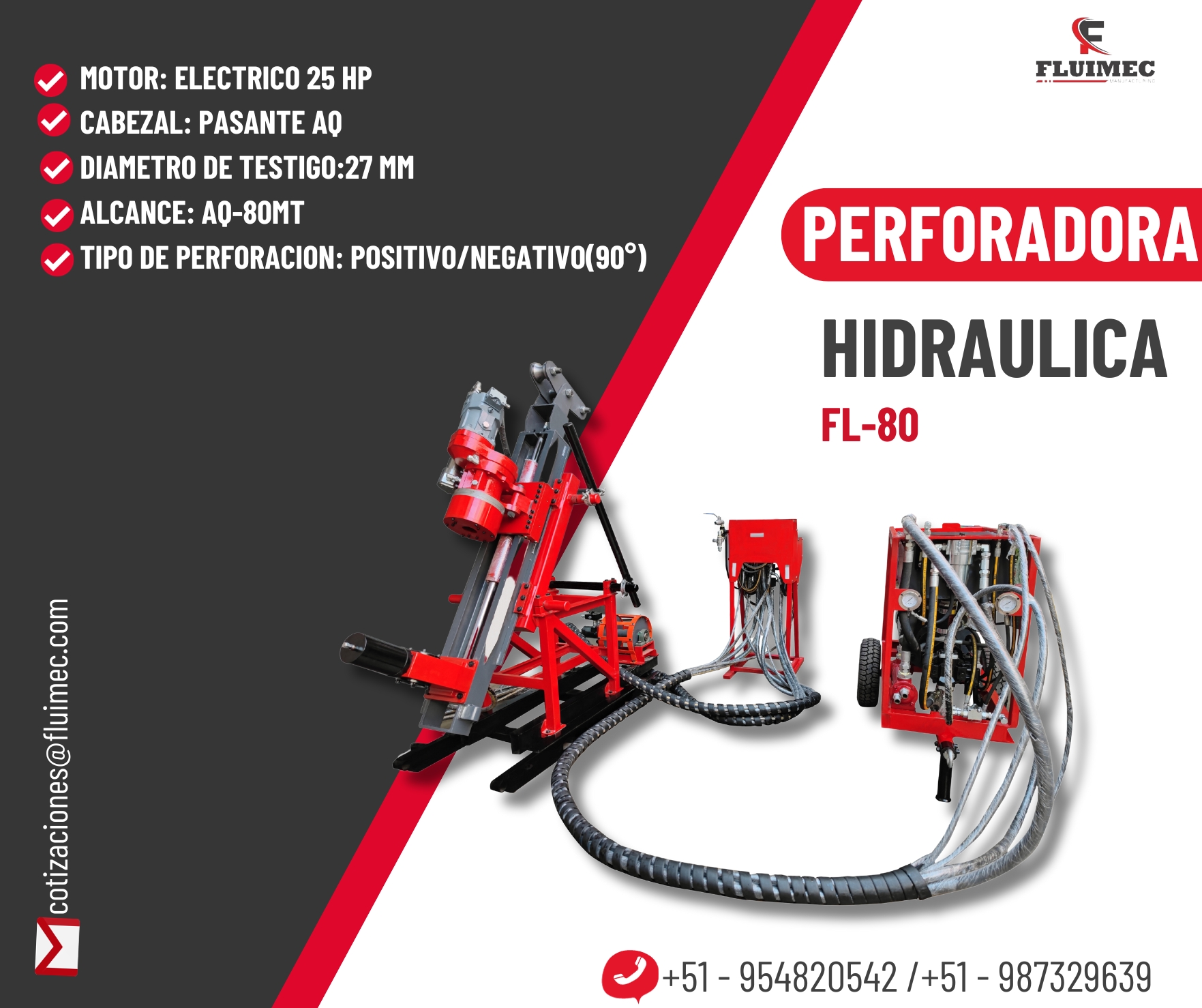 EQUIPO DE HIDRAULICA FL - 80 EQUIPO SUMAMENTE VERSATIL 